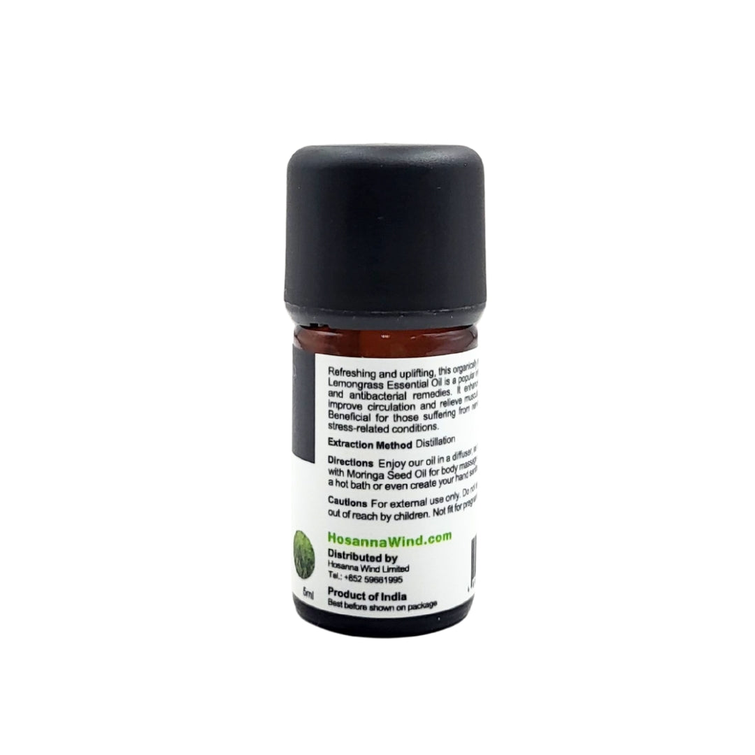HOSANNAWIND ORGANIC LEMONGRASS ESSENTIAL OIL